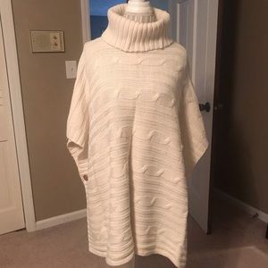 GAP Cable Knit Poncho Style Sweater